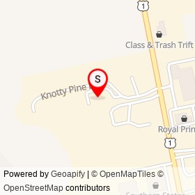Burton's Paint and Body Shop on Knotty Pine Lane,  Virginia - location map