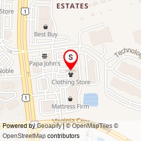 Roda Japanese on Virginia Center Parkway, Glen Allen Virginia - location map