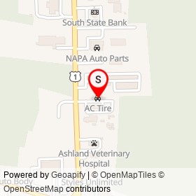AC Tire on South Washington Highway, Ashland Virginia - location map