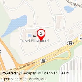 Doswell / Roady's Truck Stop on Kings Dominion Boulevard,  Virginia - location map