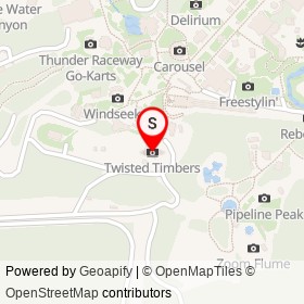 Twisted Timbers on KD Footways Eiffel Tower Circle,  Virginia - location map