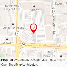 El Azteca on England Street, Ashland Virginia - location map