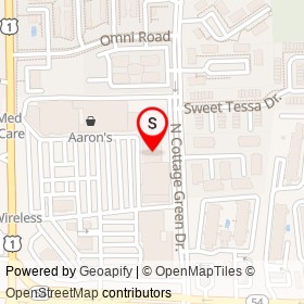 Vogue Flowers on North Cottage Green Drive, Ashland Virginia - location map