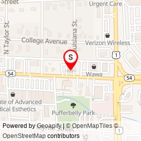 Sports Page Grill on England Street, Ashland Virginia - location map