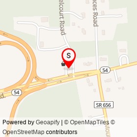 Sunoco on Telcourt Road, Ashland Virginia - location map