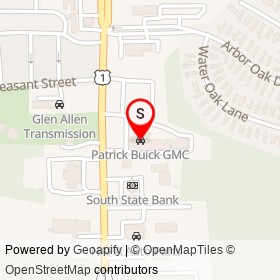 Patrick Buick GMC on South Washington Highway, Ashland Virginia - location map