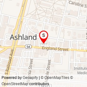 College Corner Food Store on England Street, Ashland Virginia - location map