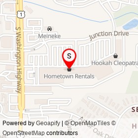 Hometown Rentals on Junction Drive, Ashland Virginia - location map