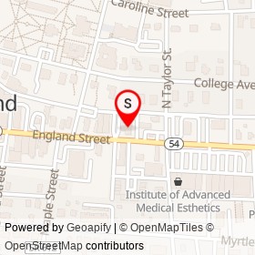 Ashland Eye Care Center on England Street, Ashland Virginia - location map