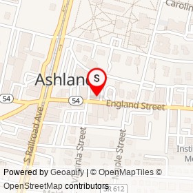 Shear Power on England Street, Ashland Virginia - location map