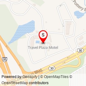 Travel Plaza Motel on Kings Dominion Boulevard,  Virginia - location map