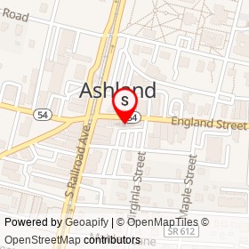 Ashland Clinical and Theraptic Massage on England Street, Ashland Virginia - location map
