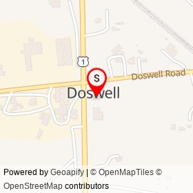Woody's Towing on Washington Highway, Doswell Virginia - location map
