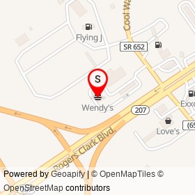 Wendy's on Rogers Clark Boulevard,  Virginia - location map