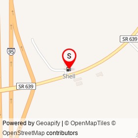 Shell on Ladysmith Road,  Virginia - location map