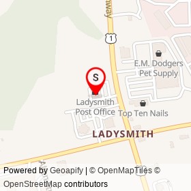 Ladysmith Medical Center on Jefferson Davis Highway,  Virginia - location map
