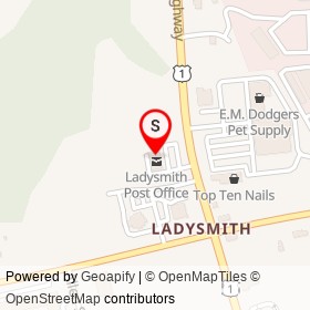 Ladysmith Dental Center on Jefferson Davis Highway,  Virginia - location map