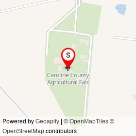 Caroline County Agricultural Fair on ,  Virginia - location map