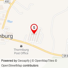 Thornburg Self Storage on Mudd Tavern Road, Thornburg Virginia - location map