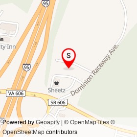 Sheetz on Dominion Raceway Avenue, Thornburg Virginia - location map