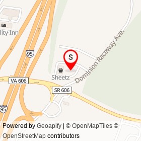 Sheetz on Dominion Raceway Avenue, Thornburg Virginia - location map