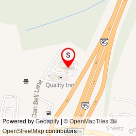 Holiday Inn Express & Suites on Dan Bell Lane, Thornburg Virginia - location map