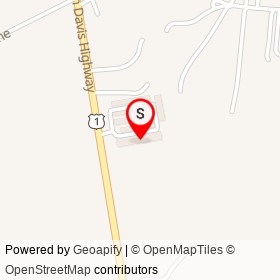 Po River Self Storage on Jefferson Davis Highway, Thornburg Virginia - location map