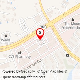 Popeyes on Courthouse Road, Fredericksburg Virginia - location map