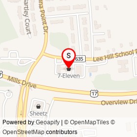 7-Eleven on Lee Hill School Drive,  Virginia - location map