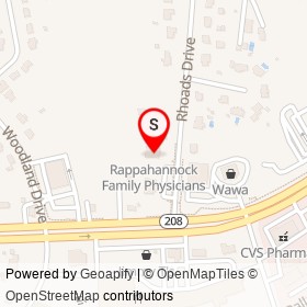 Rappahannock Family Physicians on Rhoads Drive, Fredericksburg Virginia - location map