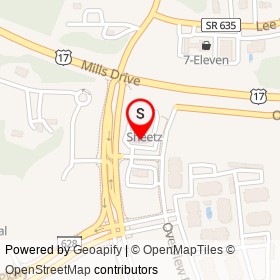 Sheetz on Overview Drive,  Virginia - location map
