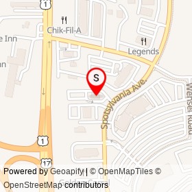 Hooters on Spotsylvania Avenue, Fredericksburg Virginia - location map
