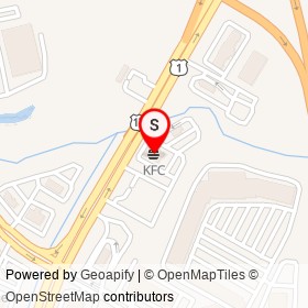 KFC on Jefferson Davis Highway,  Virginia - location map