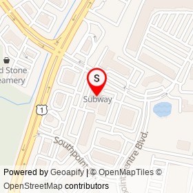Chipotle on Southpoint Plaza Way, Fredericksburg Virginia - location map