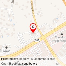 Walgreens on Courthouse Road, Fredericksburg Virginia - location map