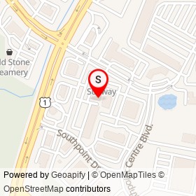 Monie's Pizza and Subs on Southpoint Plaza Way, Fredericksburg Virginia - location map