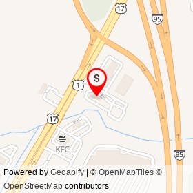 Taco Bell on Crossings Court, Fredericksburg Virginia - location map