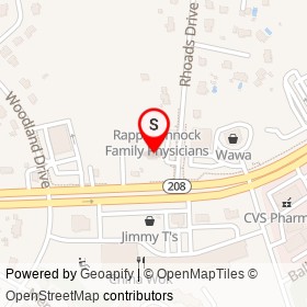 Fredericksburg Dental Care on Courthouse Road, Fredericksburg Virginia - location map
