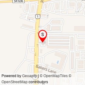 Jiffy Lube on Jefferson Davis Highway, Fredericksburg Virginia - location map