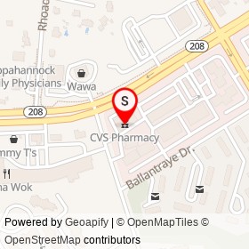 CVS Pharmacy on Courthouse Road,  Virginia - location map