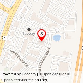 Comfort Suites Fredericksburg South on Southpoint Parkway, Fredericksburg Virginia - location map
