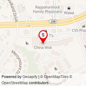 China Wok on Courthouse Road,  Virginia - location map