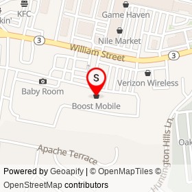 Boost Mobile on William Street, Fredericksburg Virginia - location map