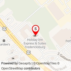 Holiday Inn Express & Suites Fredericksburg on Warrenton Road, Fredericksburg Virginia - location map