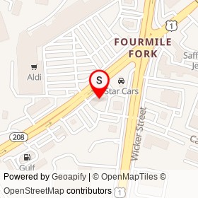 Four Mile Fork AutoPlex on Courthouse Road, Fredericksburg Virginia - location map