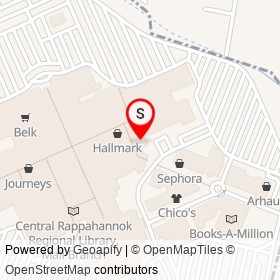 Curry & Kabob House on Mall Court, Fredericksburg Virginia - location map