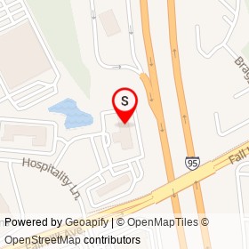 Hilton Garden Inn Fredericksburg on Hospitality Lane, Fredericksburg Virginia - location map