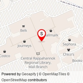Boutique Chel on Mall Court, Fredericksburg Virginia - location map