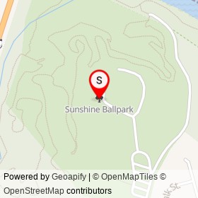 Sunshine Ballpark on , Fredericksburg Virginia - location map