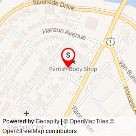 Scuba Shack on Wallace Street, Fredericksburg Virginia - location map